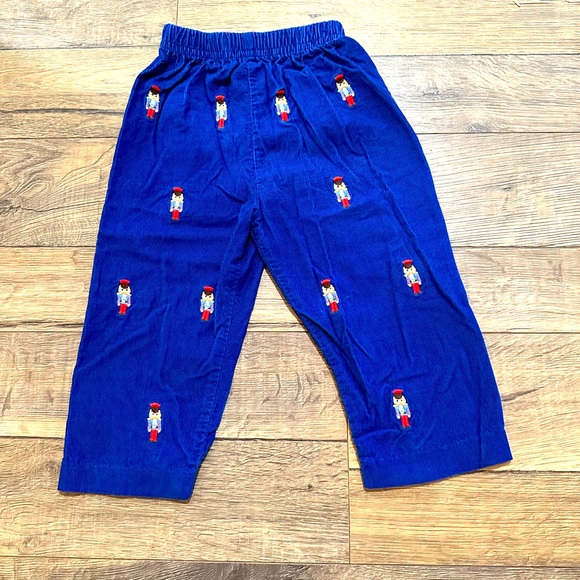 Zuccini Embroidered Nutcracker Christmas Pants - Picture 1 of 2
